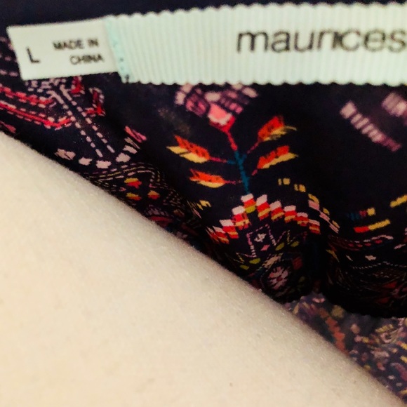 Maurices Southwest print large tunic style blouse - Picture 4 of 4